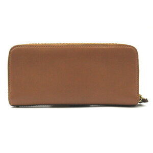 Chloe long round Wallet wallet leather brown